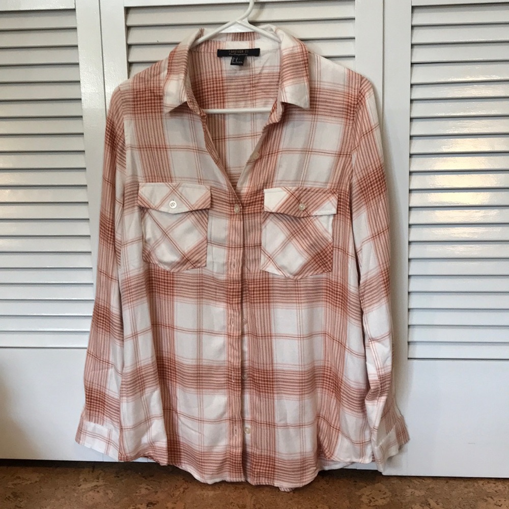 Plaid Button Front Shirt